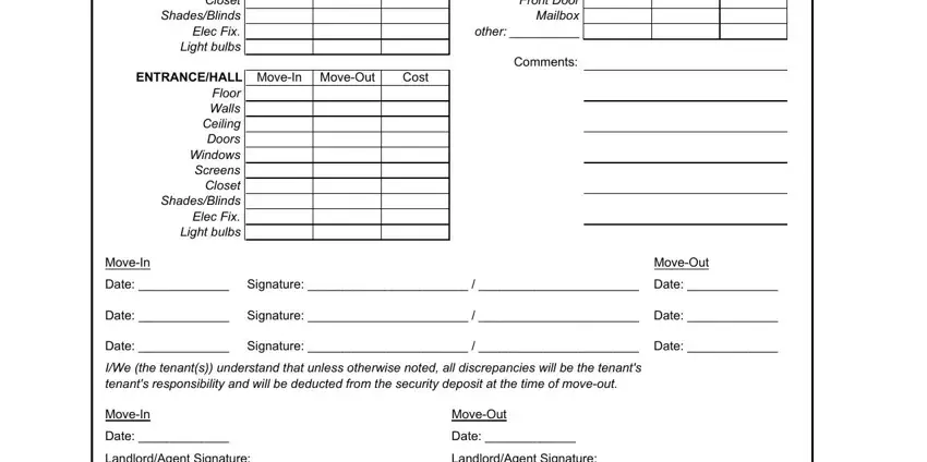 Tenant Move-Out Checklist Form conclusion process described (part 5)