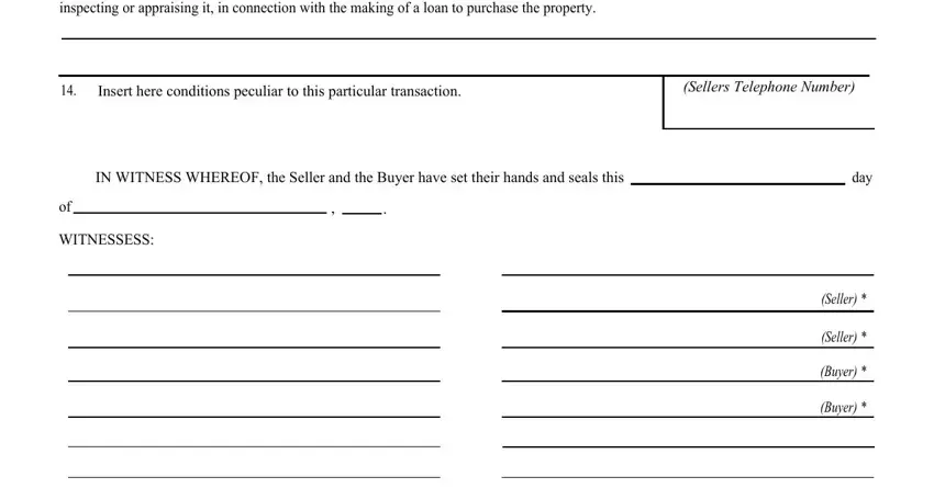 Part # 5 of completing option purchase real property