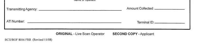 Terminal ID, ATI Number, and Name of Operator in scan firearms