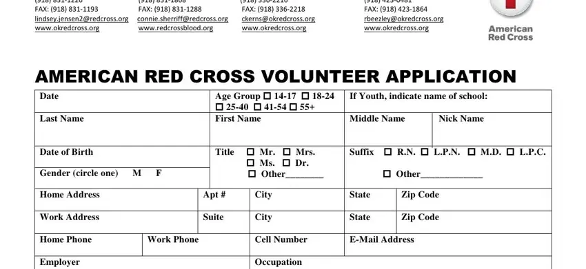 Part # 1 of submitting 2021 red cross job application form