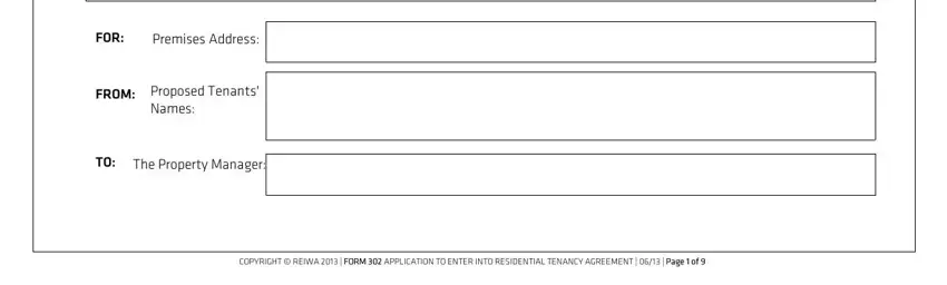 rental application form wa writing process shown (part 1)