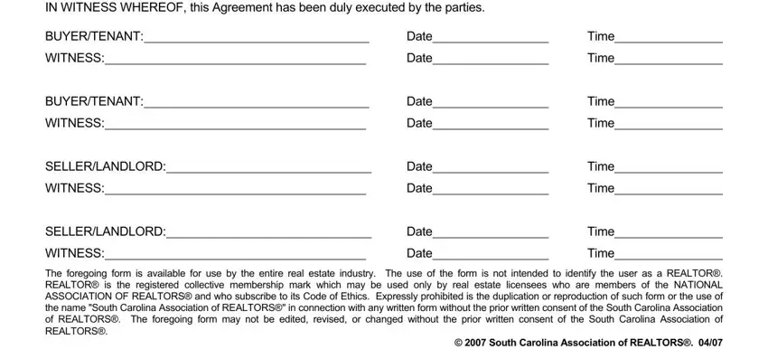 Filling out section 4 of sc form 525 fillable