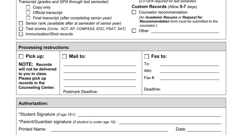 An Academic Resume or Request for, General Records Allow  days, and Other in har
