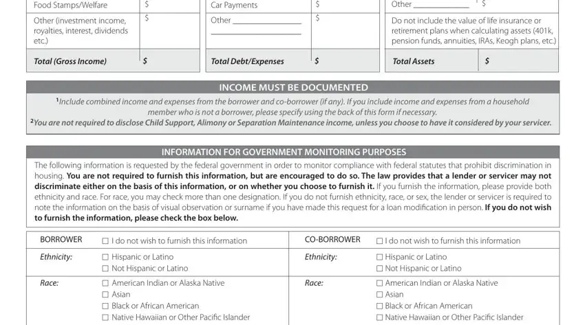 Stage # 5 of submitting making home affordable modification form