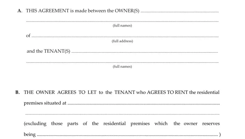 The way to prepare residential tenancy agreement form 24b periodic tenancy no fixed term portion 1