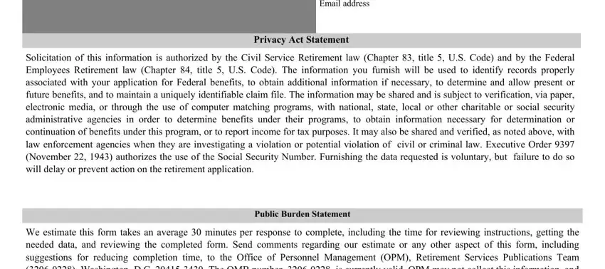 Completing part 4 of disability statement federal