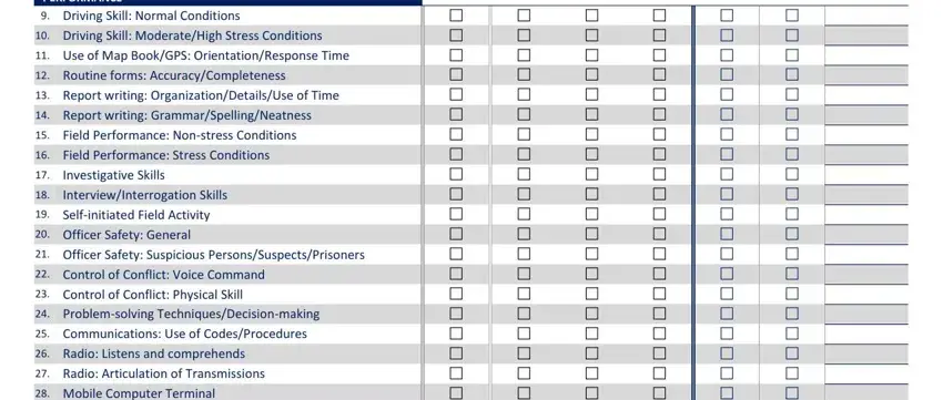 Step # 2 for completing fto daily observation report