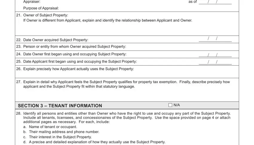 How to complete Form Pr 230 portion 4