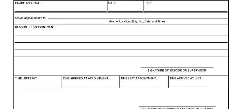 Writing part 1 in form appointment slip pdf