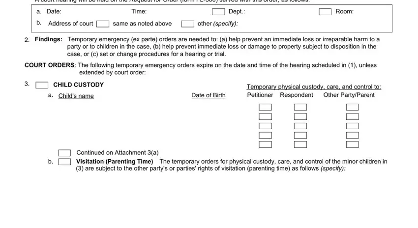 parte court conclusion process outlined (stage 2)