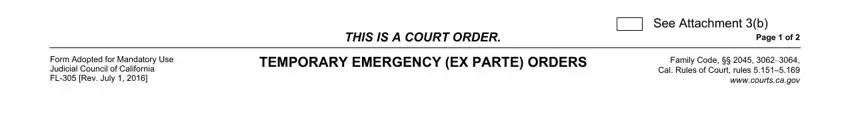 parte court completion process detailed (step 3)