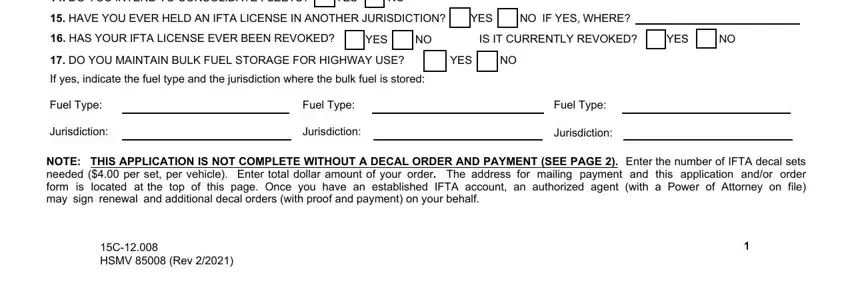 The best way to fill in Florida Ifta Application Form step 3