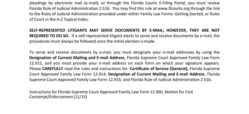 Part # 1 in filling out court form family motion