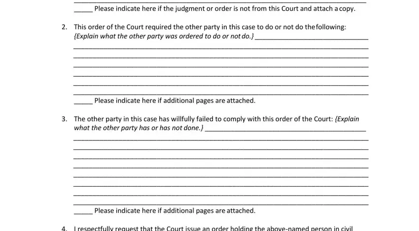 court form family motion completion process clarified (stage 3)