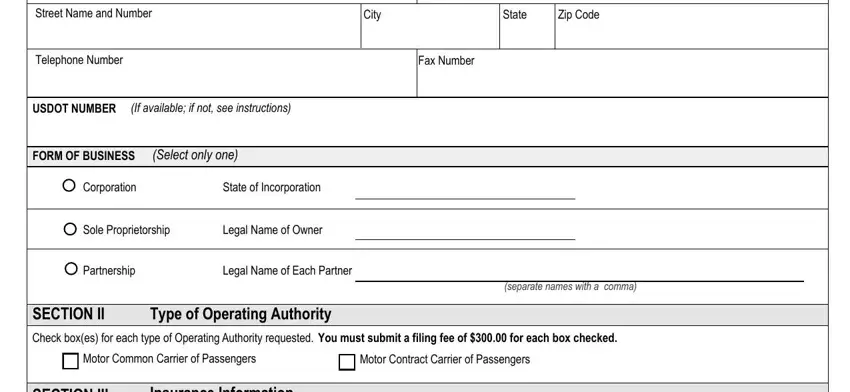 passenger authorization form trucking writing process detailed (stage 4)