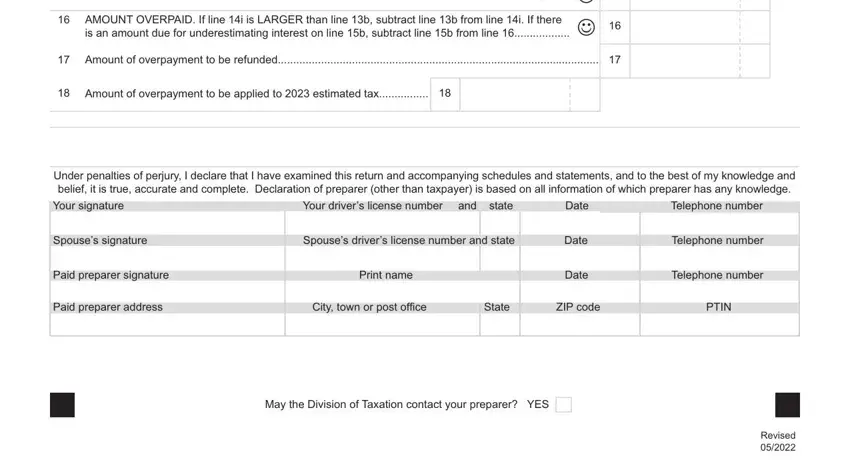 How you can fill out Ri 1040 Form step 4
