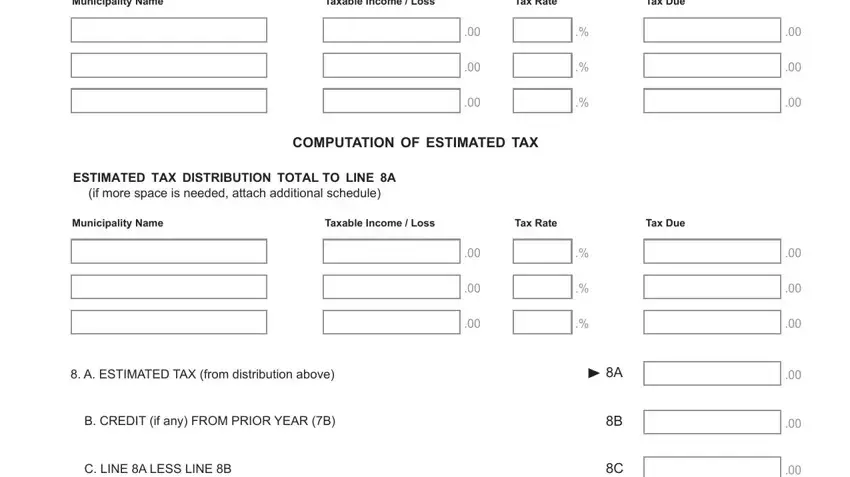 Tax Due, Tax Rate, and Municipality Name inside oh rita net tax