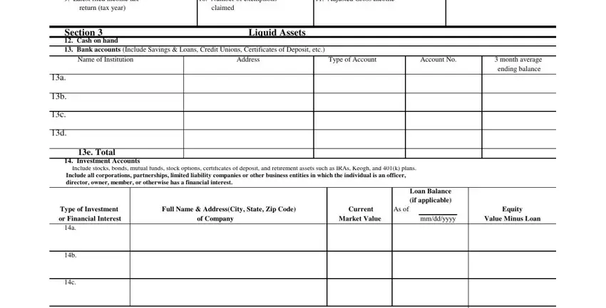Completing part 2 of nc state form r0 1062