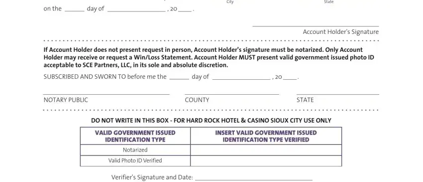 SUBSCRIBED AND SWORN TO before me, COUNTY, and INSERT VALID GOVERNMENT ISSUED in hard rock sacramento rewards wildcards win loss statement request form from mlife