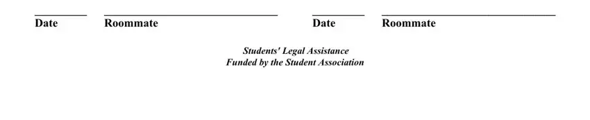 Additional Agreements, Students Legal Assistance Funded, and Roommate of roommate roommates agreement form