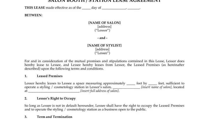 salon booth rent agreement form conclusion process detailed (part 1)