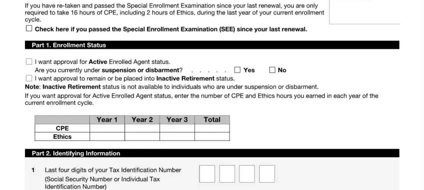 Part number 1 of submitting form 8554