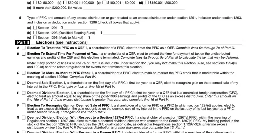 c Part II, Election To Extend Time For, and Election To Treat the PFIC as a of Form 8621