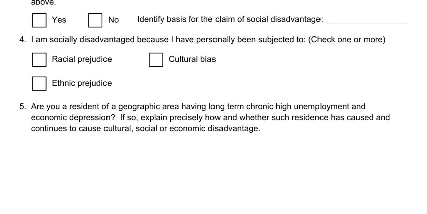 A way to fill out Sba Form 1010A portion 3