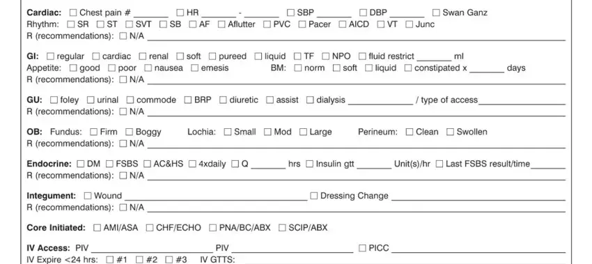 Sbar Chart Template Form ≡ Fill Out Printable PDF Forms Online