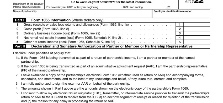 Form 8879 Pe writing process clarified (step 1)