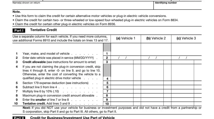 Form 8910 ≡ Fill Out Printable PDF Forms Online