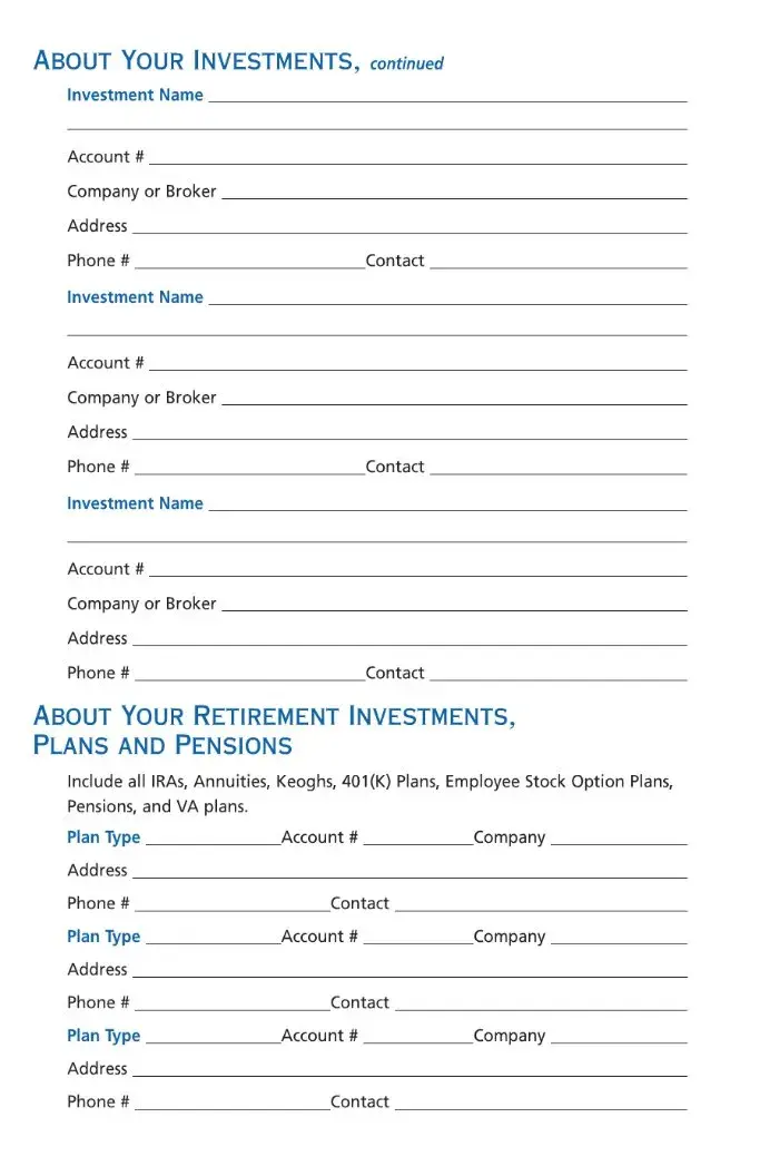 Beneficiary Planner ≡ Fill Out Printable PDF Forms Online