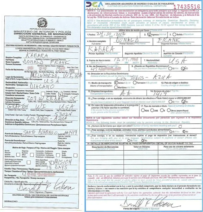 Dominican Republic Immigration PDF Form - FormsPal