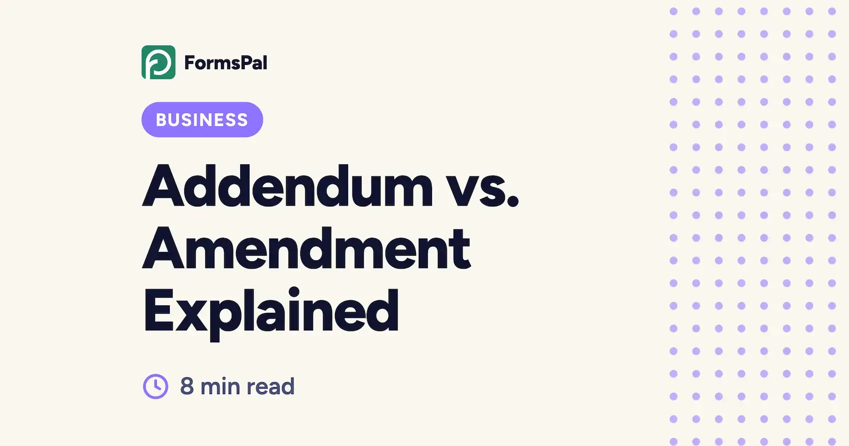Addendum vs. Amendment Explained Image