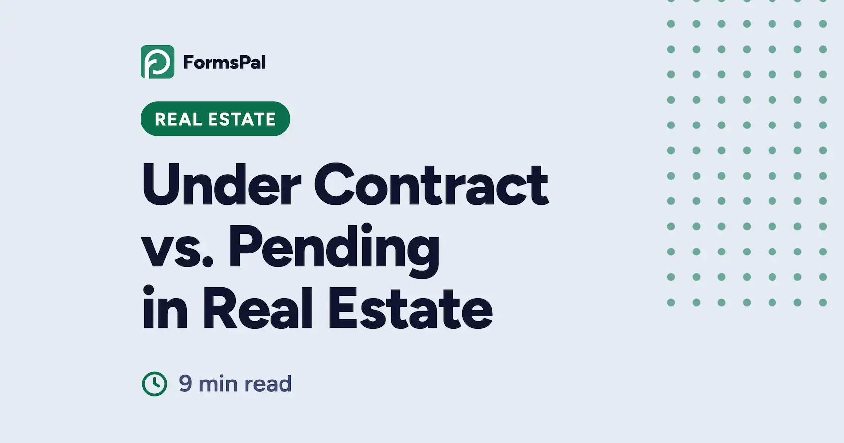 Under Contract vs. Pending in Real Estate Image