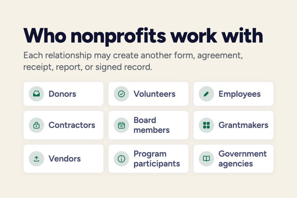 Who nonprofits work with