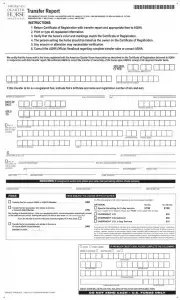 AQHA Transfer Form Preview
