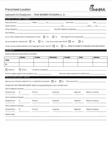 Chick Fil a Job Application Preview