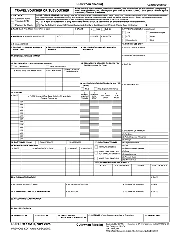 DD Form 1351-2 Preview