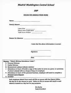 Doctors Excuse Note for Work Preview