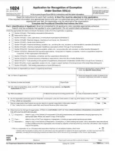 IRS Form 1024 Preview