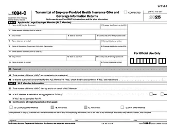 IRS Form 1094-C Preview