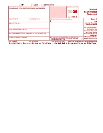 IRS Form 1098-E Preview