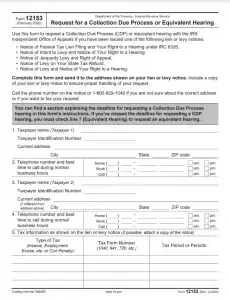 IRS Form 12153 Preview