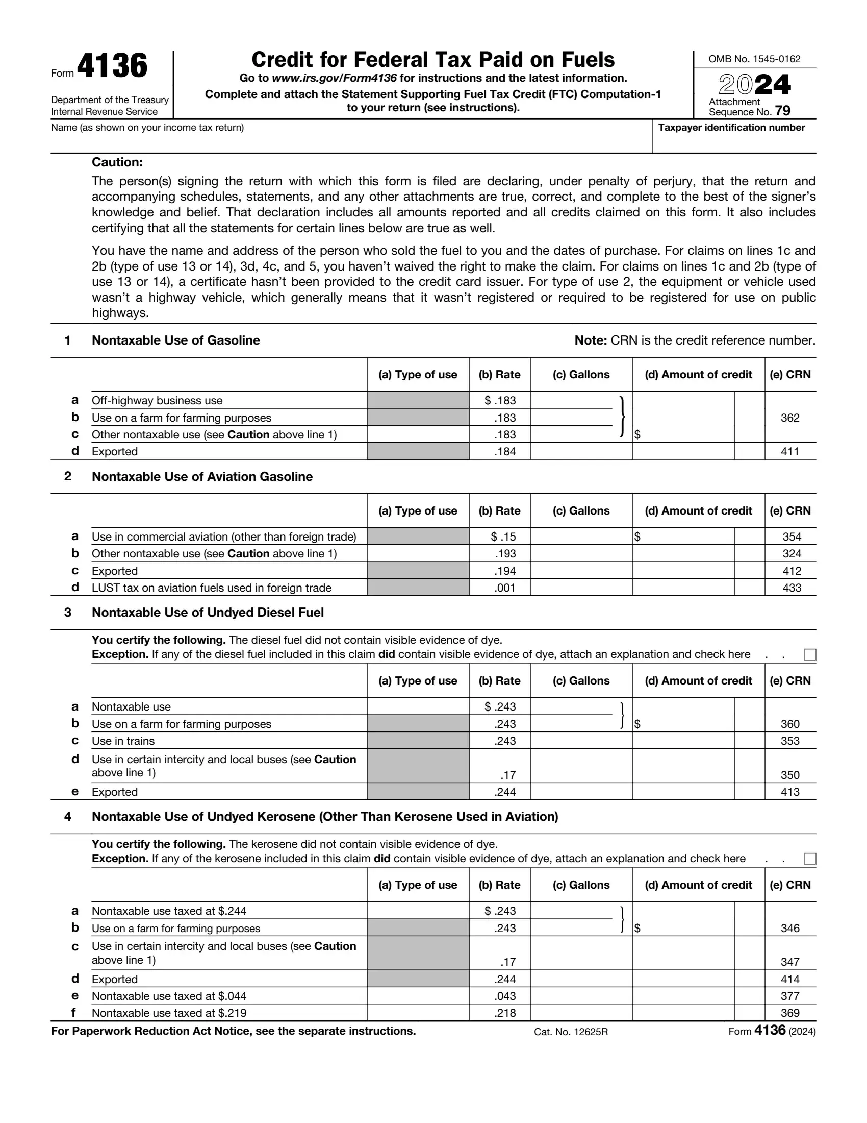 irs form 4136 2021 preview