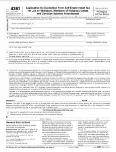 IRS Form 4361 Preview