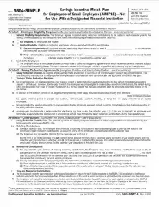 IRS Form 5304-SIMPLE Preview