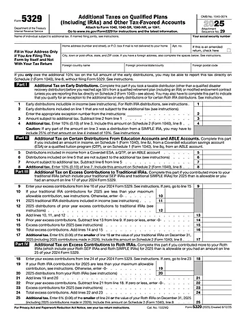 IRS Form 5329 Preview