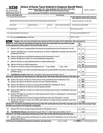 IRS Form 5330 Preview
