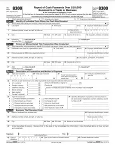 IRS Form 8300 Preview